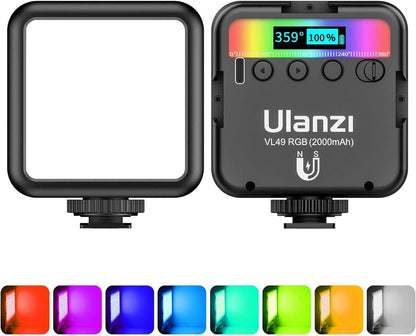 Ulanzi VL49 RGB Pocket LED Video Light 2500K–9000K (Local Stock)