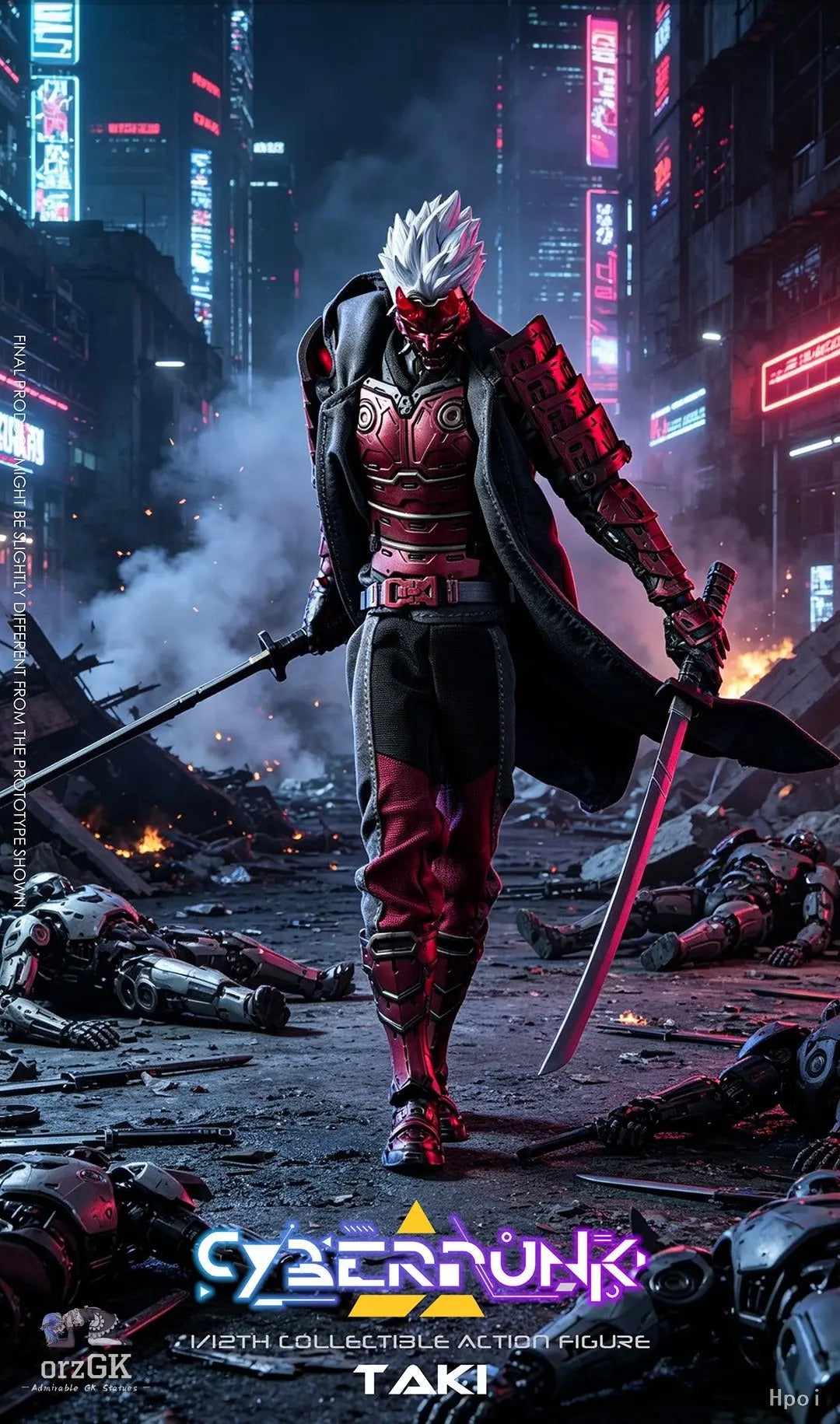 (Pre-order) VTOYS × BMS × CF VSD012 Cyberpunk Warrior Long Wolf Edition 1/12 Scale Action Figure