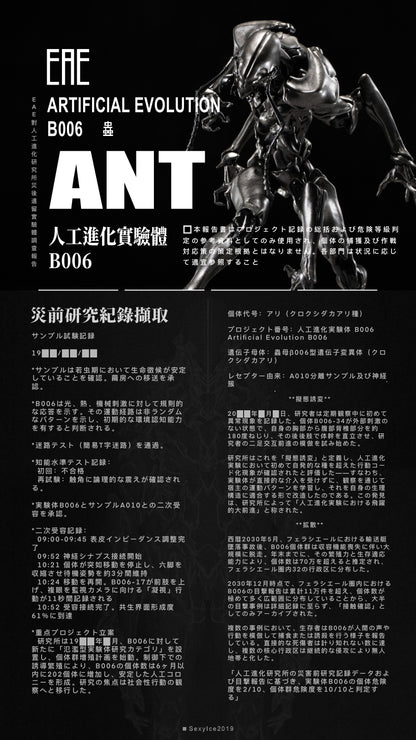 SEXYICE Artificial Evolution Experiment: Ant - Insect Series B006 1/12 Scale Action Figure