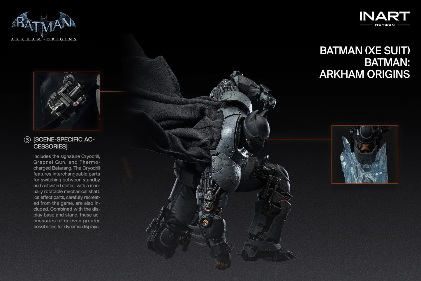 (Pre-order) INART Batman: Arkham Origins – Batman (XE Suit) Action Figure