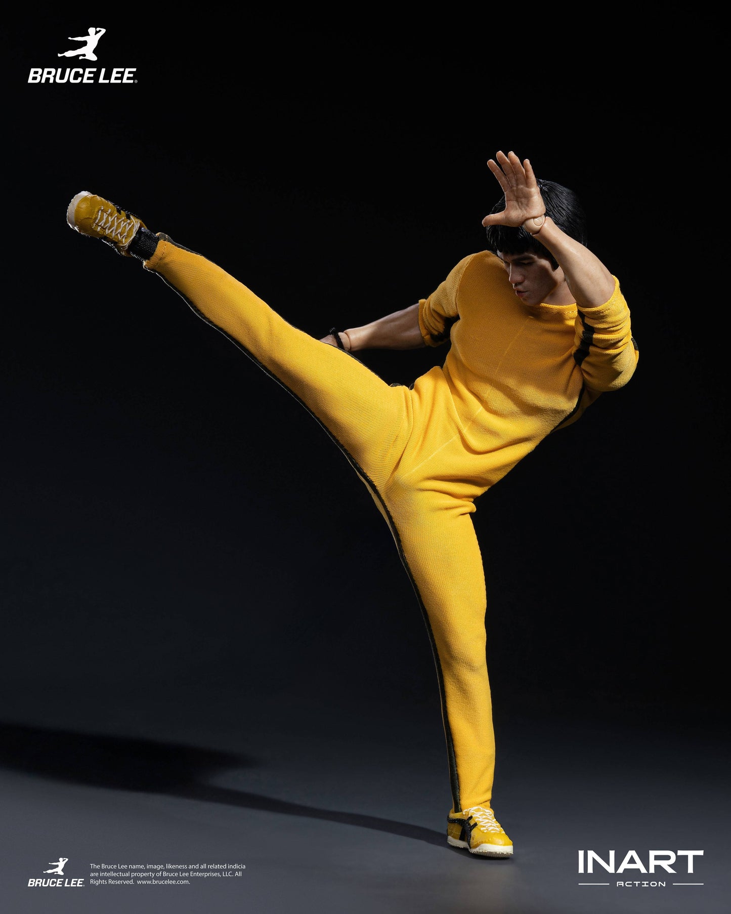 (Pre-Order) INART Bruce Lee Yellow Jumpsuit 1/12 Scale Action Figure