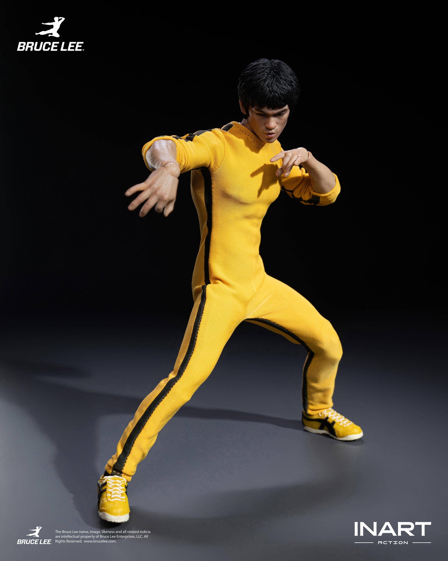 (Pre-Order) INART Bruce Lee Yellow Jumpsuit 1/12 Scale Action Figure