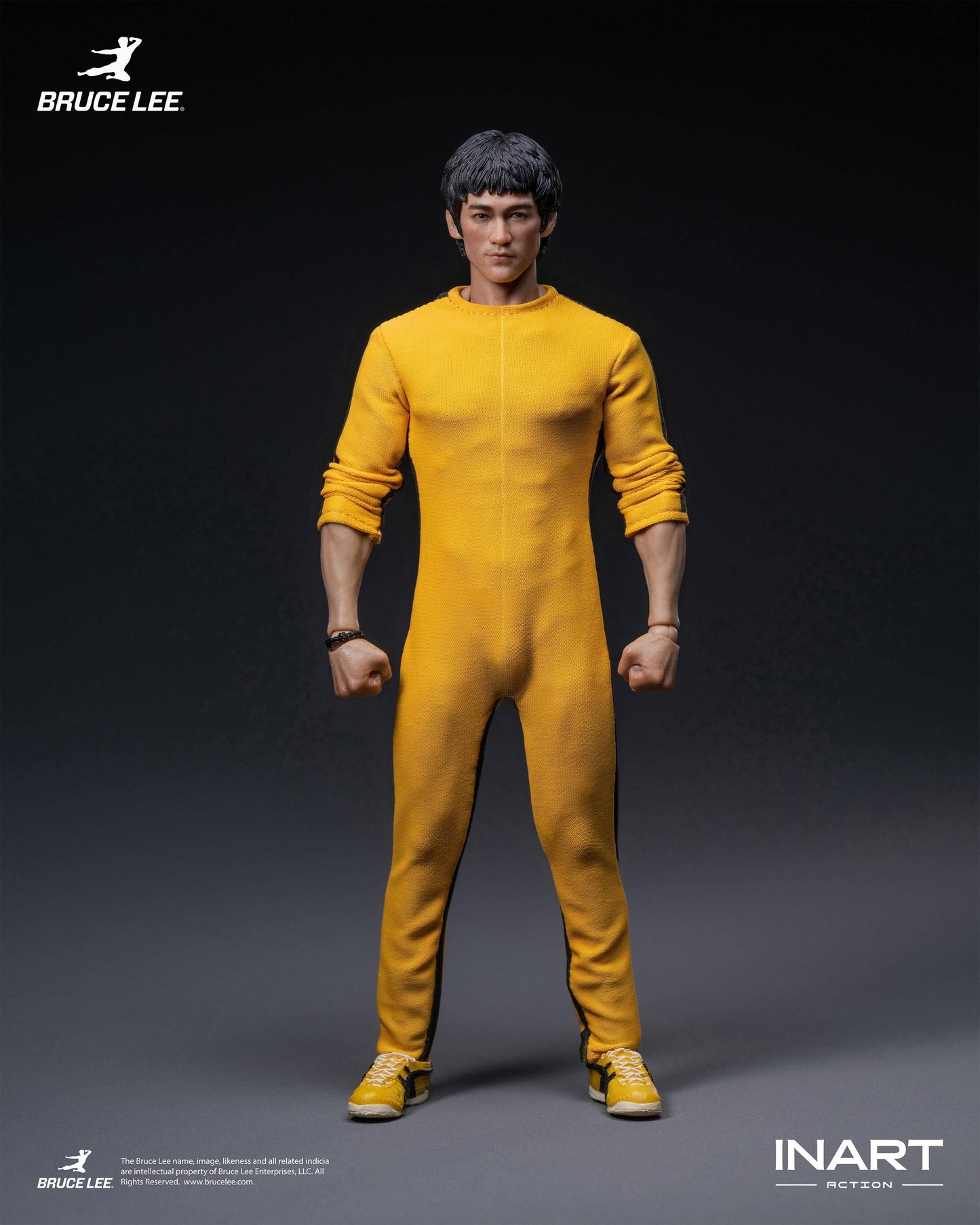 (Pre-Order) INART Bruce Lee Yellow Jumpsuit 1/12 Scale Action Figure
