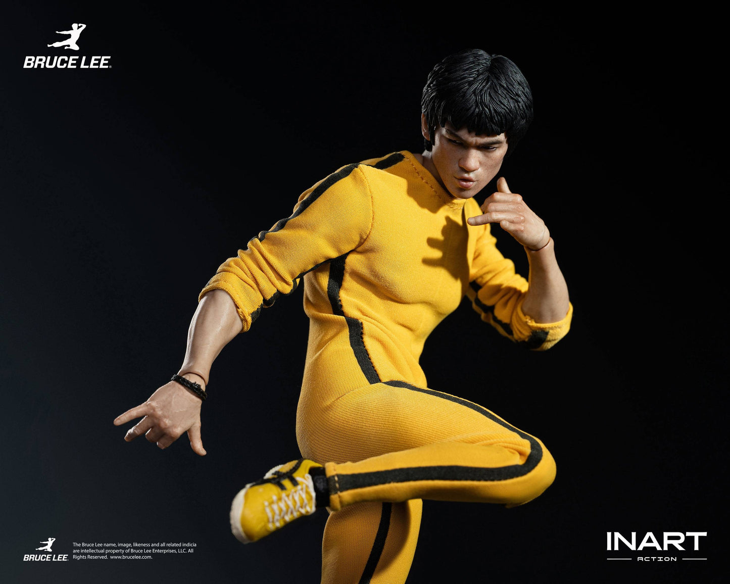 (Pre-Order) INART Bruce Lee Yellow Jumpsuit 1/12 Scale Action Figure