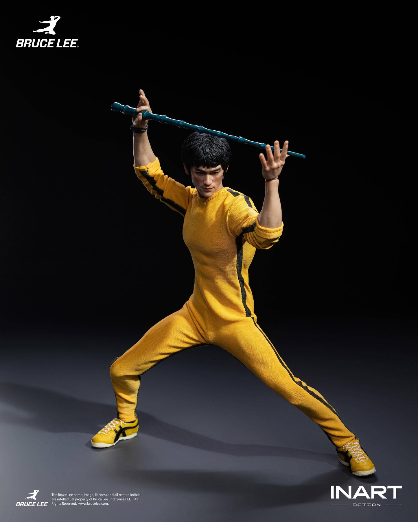 (Pre-Order) INART Bruce Lee Yellow Jumpsuit 1/12 Scale Action Figure