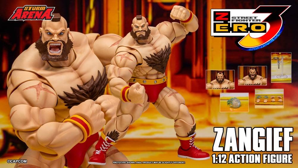 (Pre-order) Street Fighter Alpha 3: Zangief 1/12 Scale Action Figure (Storm Arena by Storm Collectibles)