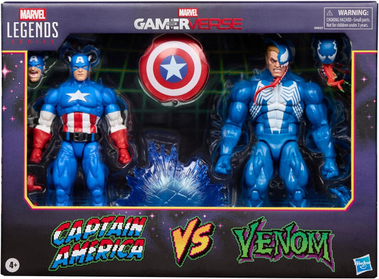 Marvel Legends Gamerverse Captain America vs. Venom 2-Pack 6-Inch Action Figures