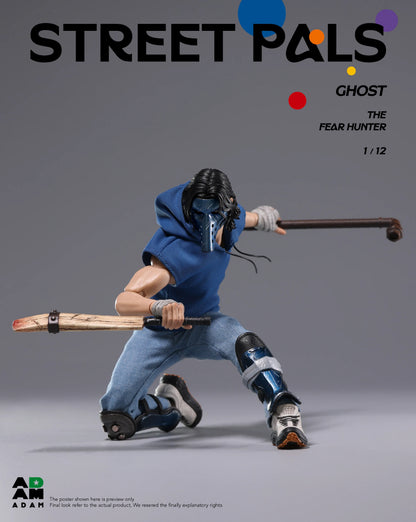(Pre-order) ADAM STREET PALS Series 1/12 GHOST "FEAR HUNTER" Action Figure (ADS-001)