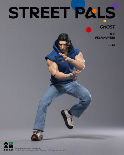 (Pre-order) ADAM STREET PALS Series 1/12 GHOST "FEAR HUNTER" Action Figure (ADS-001)