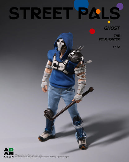 (Pre-order) ADAM STREET PALS Series 1/12 GHOST "FEAR HUNTER" Action Figure (ADS-001)