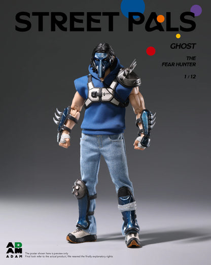 (Pre-order) ADAM STREET PALS Series 1/12 GHOST "FEAR HUNTER" Action Figure (ADS-001)
