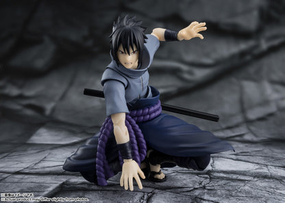 S.H.Figuarts Naruto Shippuden – Sasuke Uchiha (Solitary Shinobi) Action Figure [Bandai Spirits]