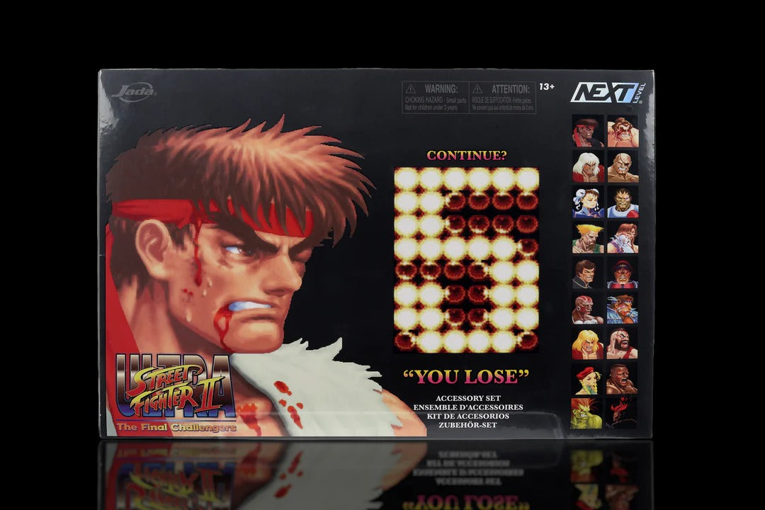 (Pre-order) Jada Ultra Street Fighter II "You Lose" Accessory Set for 1/12 Scale Action Figures Exclusive