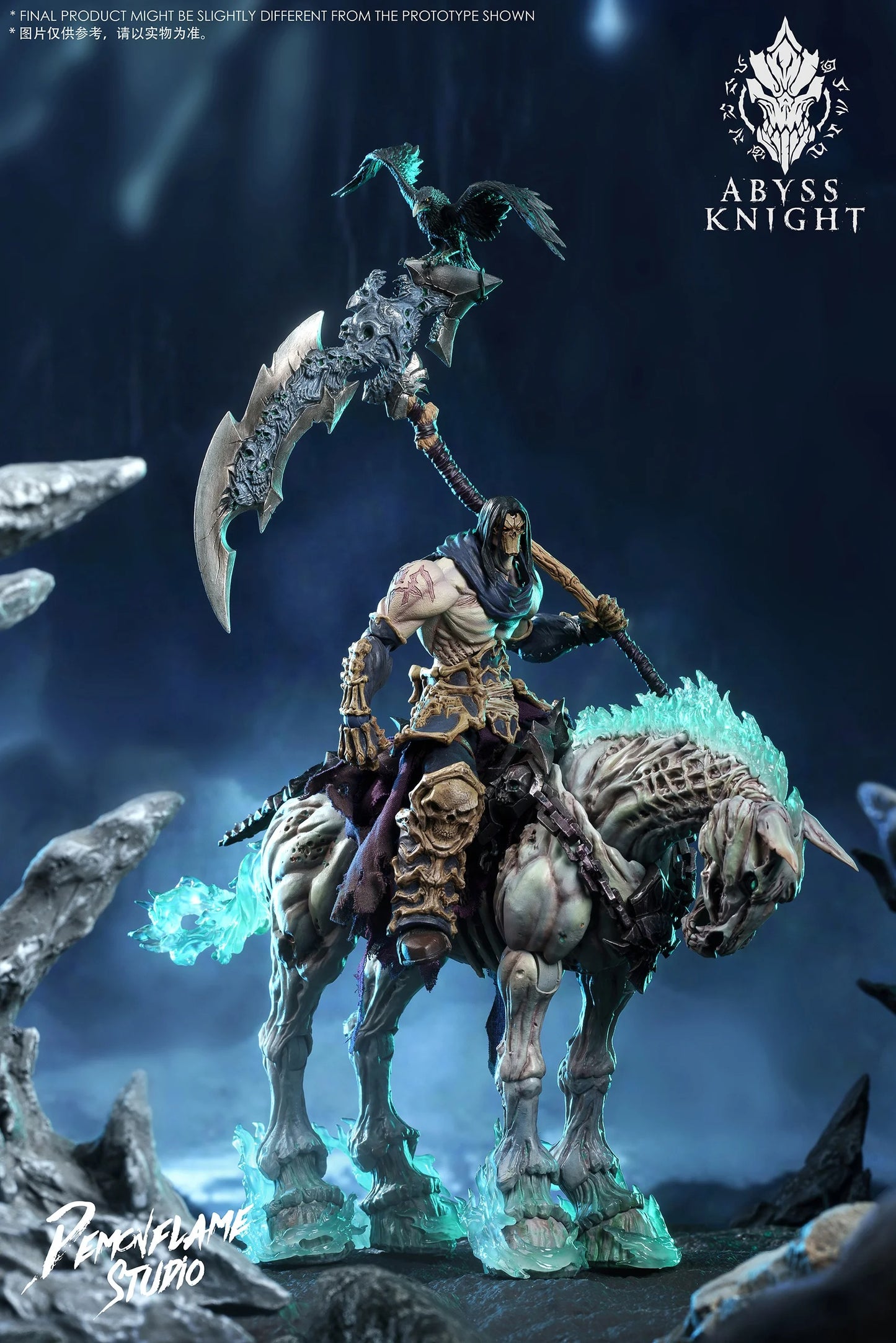 (Pre-Order) Demon Flame Studio 1/12 AD-008 Abyss Knight Despair Cyan Steed Action Figure