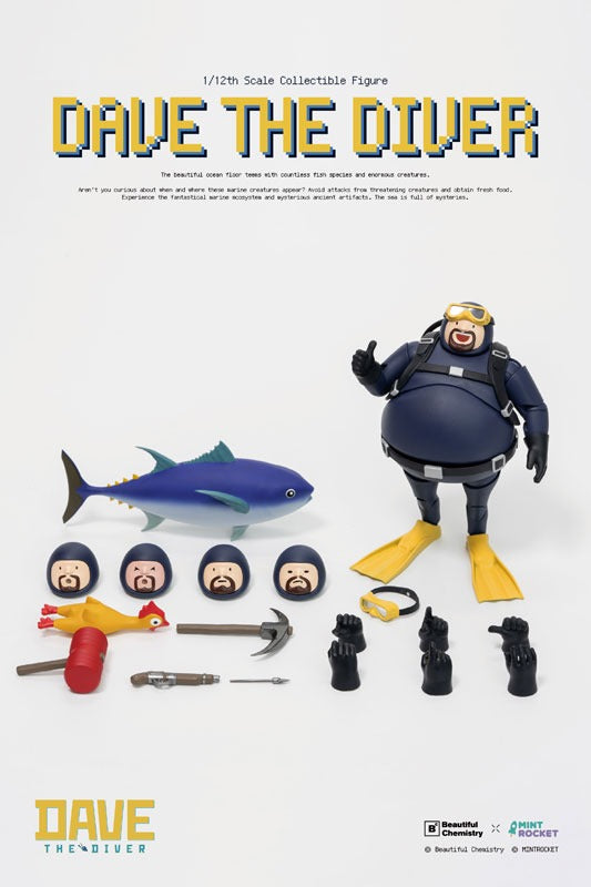 (Pre-order) Beautiful Chemistry x DAVE THE DIVER Dave 1/12 Complete Model Action Figure