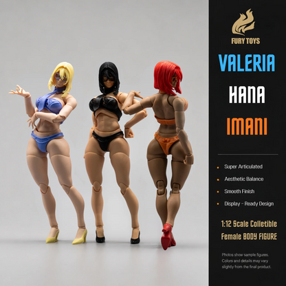 (Pre-order) FURY TOYS Female Body Figure Series Valeria / Hana / Imani 1/12 Scale Action Figure