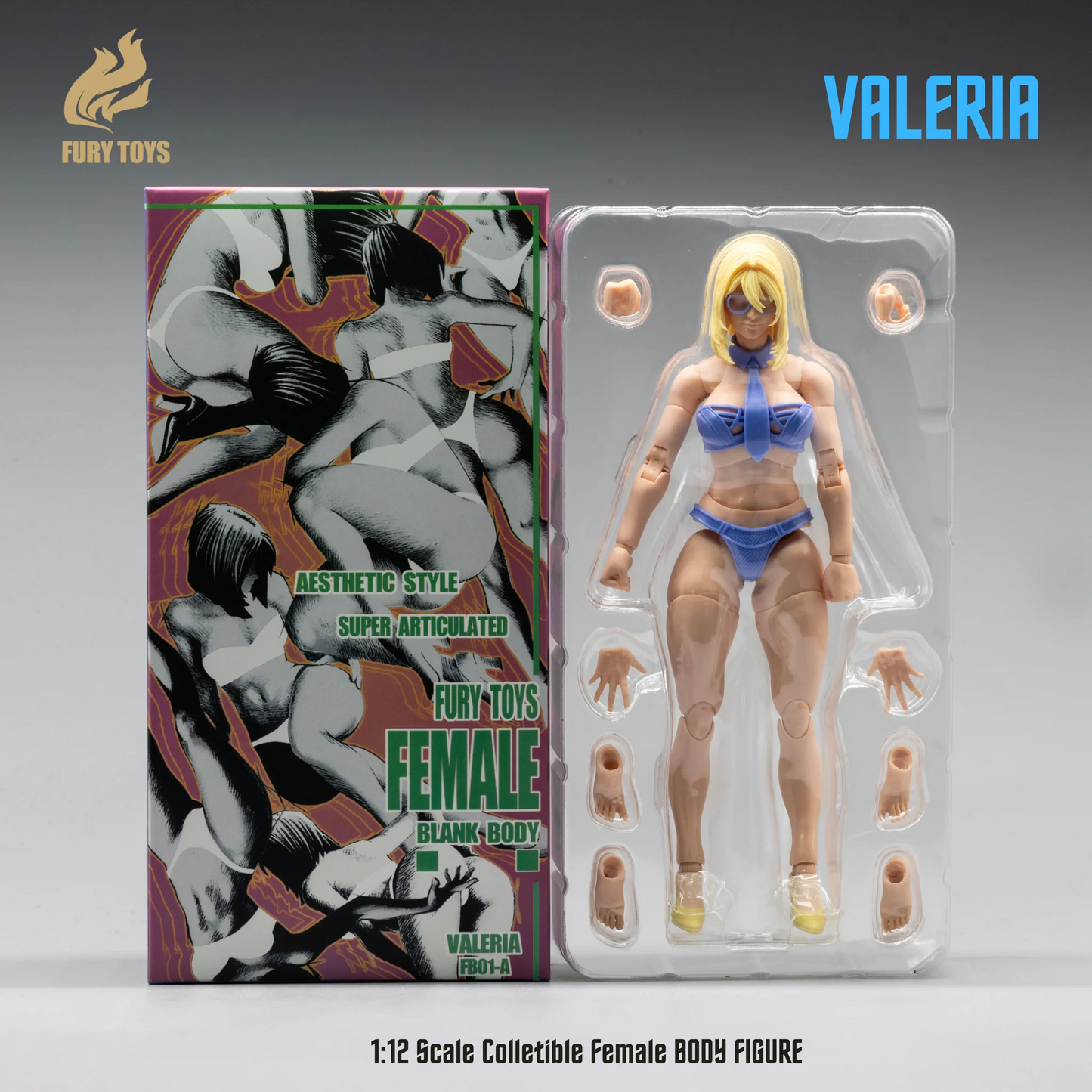 (Pre-order) FURY TOYS Female Body Figure Series Valeria / Hana / Imani 1/12 Scale Action Figure