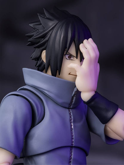 S.H.Figuarts Naruto Shippuden – Sasuke Uchiha (Solitary Shinobi) Action Figure [Bandai Spirits]