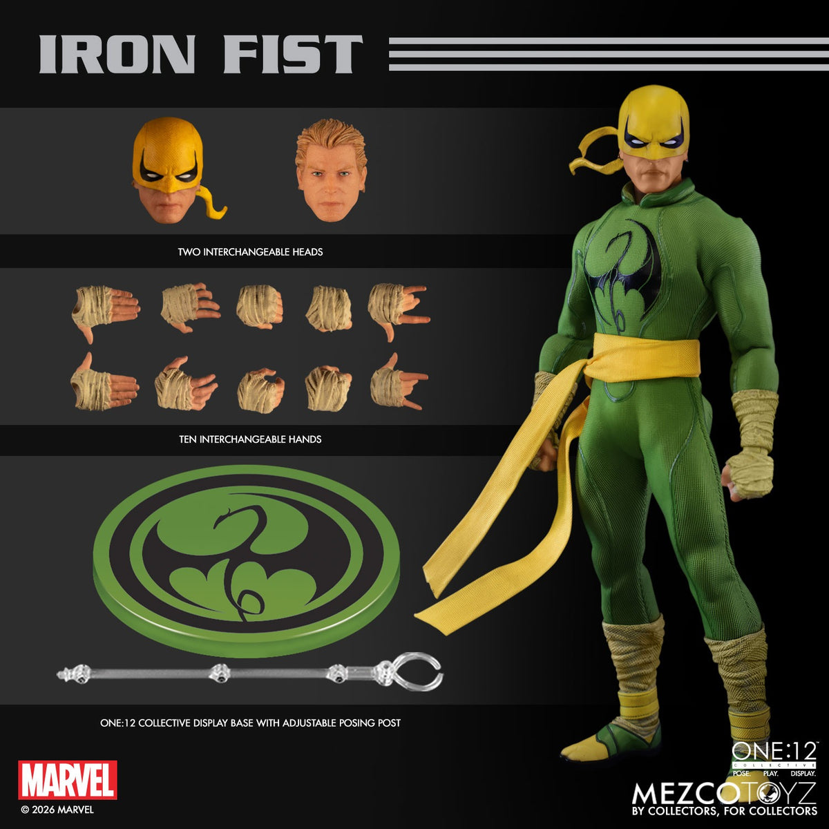 (Pre-order) Mezco One:12 Collective Iron Fist 1:12 Scale Action Figure