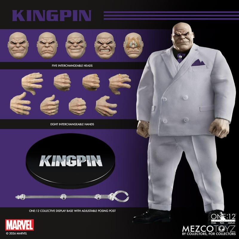 (Pre-order) Mezco One:12 Collective Kingpin 1:12 Scale Action Figure