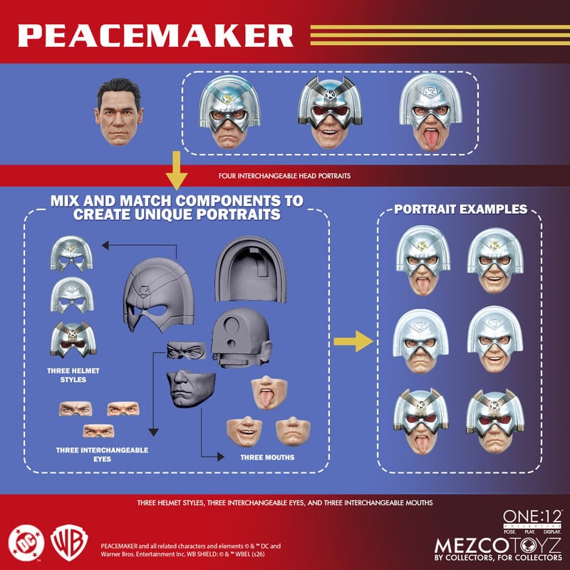 (Pre-order) Mezco One:12 Collective Peacemaker 1:12 Scale Action Figure