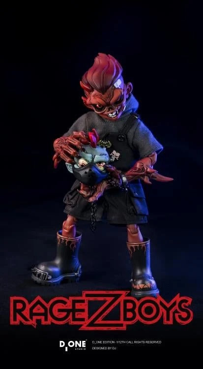 D_ONE STUDIO RAGE-ZBOYS Series – Yazai (Tooth Boy) 1/12 Scale Action Figure Out-of-Control Edition