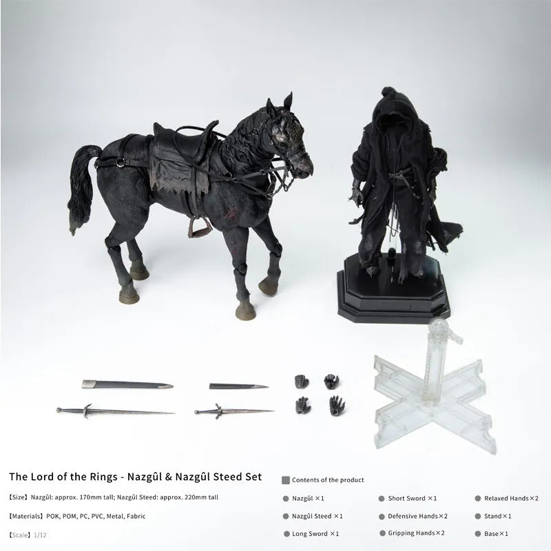 (Pre-order) NOTTAA XTREME x YuanYe - 1/12 The Lord of the Rings: The Two Towers – Nazgûl & Nazgûl Horse Set Action Figure
