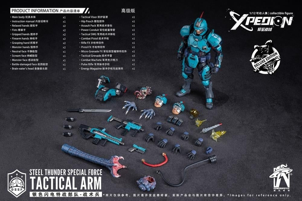(Pre-order) Xpedion Steel Thunder Special Force Tactical Arm Deluxe Edition 1/12 Scale Action Figure