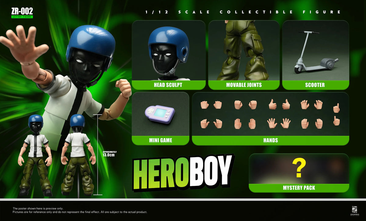(Pre-order) ZOOMRIG 1/12 HEROBOY ZR-002 Action Figure + Mystery Pack TN-002