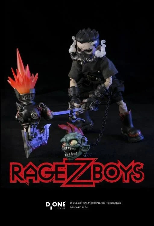 D_ONE STUDIO RAGE-ZBOYS Series – Yazai (Tooth Boy) 1/12 Scale Action Figure Out-of-Control Edition