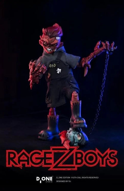 D_ONE STUDIO RAGE-ZBOYS Series – Yazai (Tooth Boy) 1/12 Scale Action Figure Out-of-Control Edition