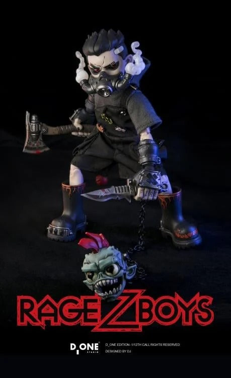 D_ONE STUDIO RAGE-ZBOYS Series – Yazai (Tooth Boy) 1/12 Scale Action Figure Out-of-Control Edition