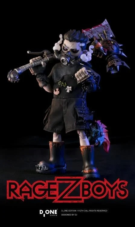 D_ONE STUDIO RAGE-ZBOYS Series – Yazai (Tooth Boy) 1/12 Scale Action Figure Out-of-Control Edition