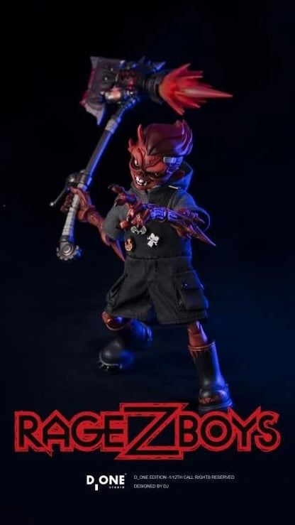 D_ONE STUDIO RAGE-ZBOYS Series – Yazai (Tooth Boy) 1/12 Scale Action Figure Out-of-Control Edition