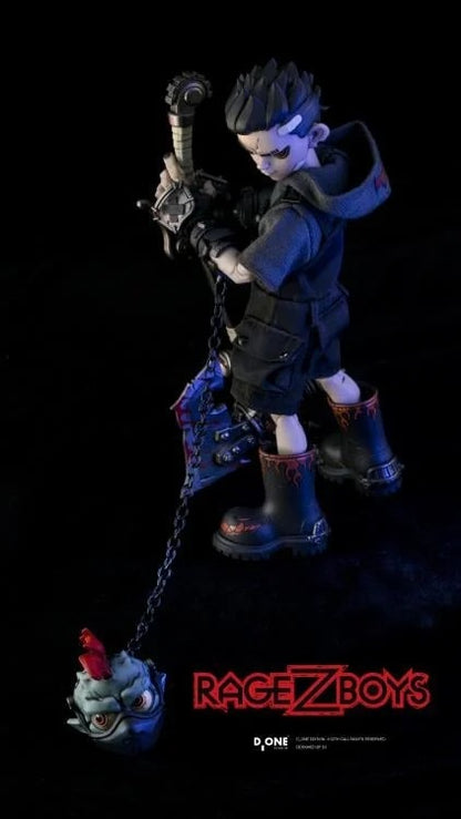 D_ONE STUDIO RAGE-ZBOYS Series – Yazai (Tooth Boy) 1/12 Scale Action Figure Out-of-Control Edition