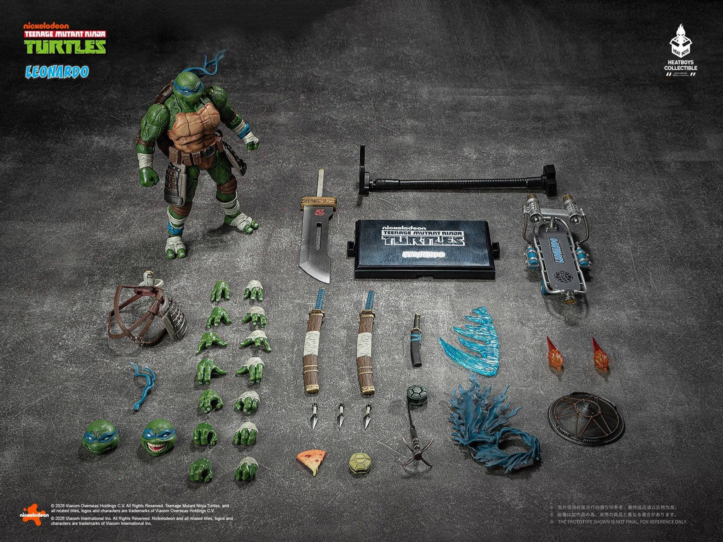 Heatboys  Teenage Mutant Ninja Turtles Leonardo DX 1/9 Action Figure With Bonus