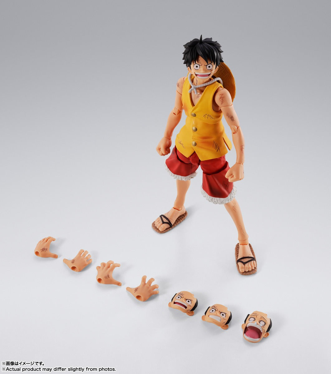 Bandai S.H.Figuarts One Piece Monkey D. Luffy - Marineford Ver. 1/12 Action Figure