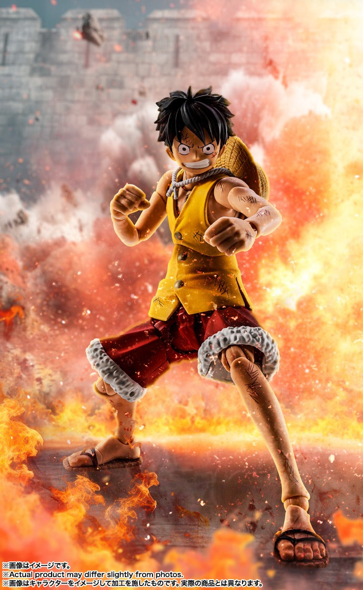 Bandai S.H.Figuarts One Piece Monkey D. Luffy - Marineford Ver. 1/12 Action Figure