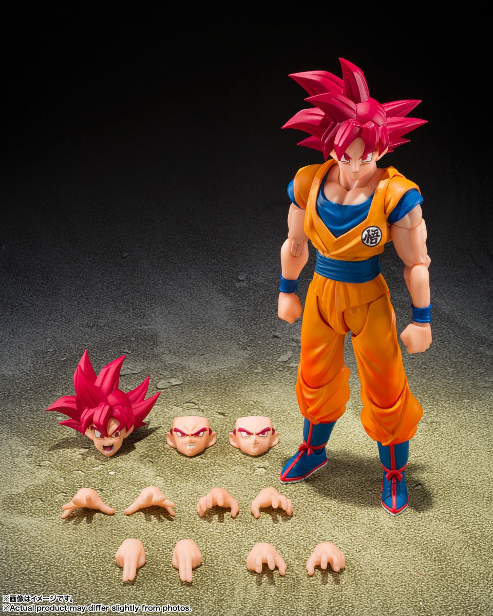 S.H.FIGUARTS: Dragon Ball Super - Super Saiyan God Son Goku (God Aura) Action Figure