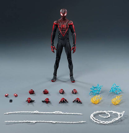 (Pre-order) threezero DLX Marvel's Spider-Man 2 - Spider-Man (Miles Morales) Upgraded Suit Version 1/12 Scale Action Figure