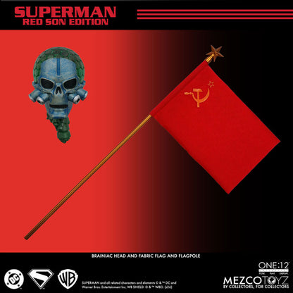 Mezco One:12 Collective Red Son Superman 1/12 scale action figure Box content 2
