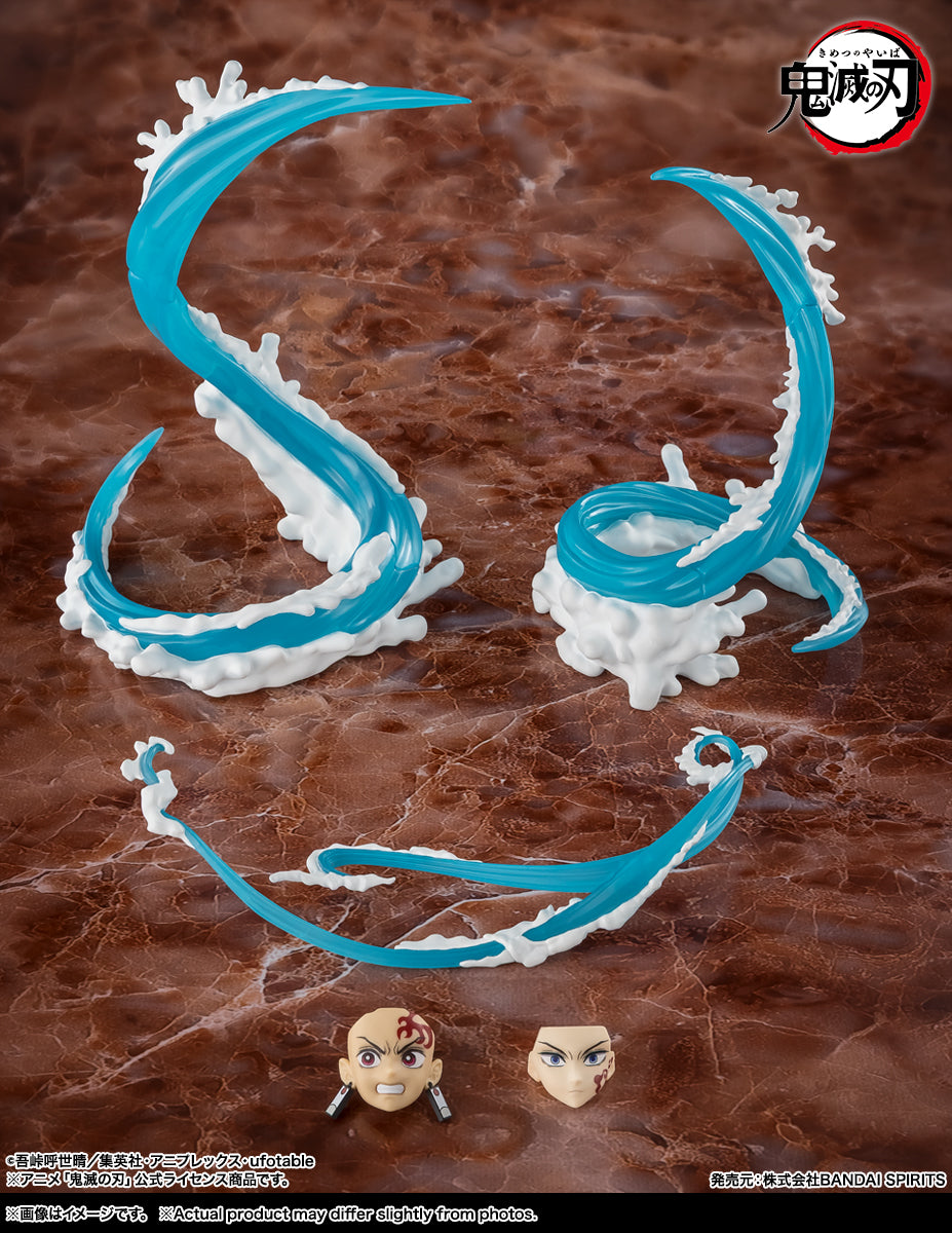 (Pre-order)Bandai S.H.Figuarts Demon Slayer - Tanjiro & Giyu Water Breathing Effect Parts Set 1/12 Accessories