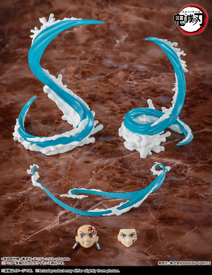 (Pre-order)Bandai S.H.Figuarts Demon Slayer - Tanjiro & Giyu Water Breathing Effect Parts Set 1/12 Accessories