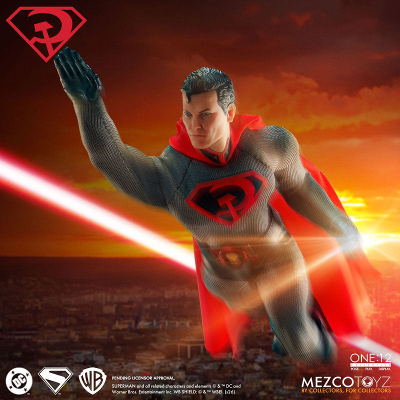 (Pre-order) Mezco One:12 Collective Superman Red Son Edition 1/12 Scale Action Figure