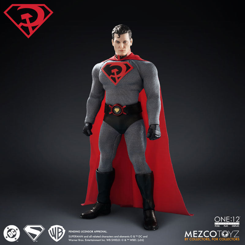 (Pre-order) Mezco One:12 Collective Superman Red Son Edition 1/12 Scale Action Figure