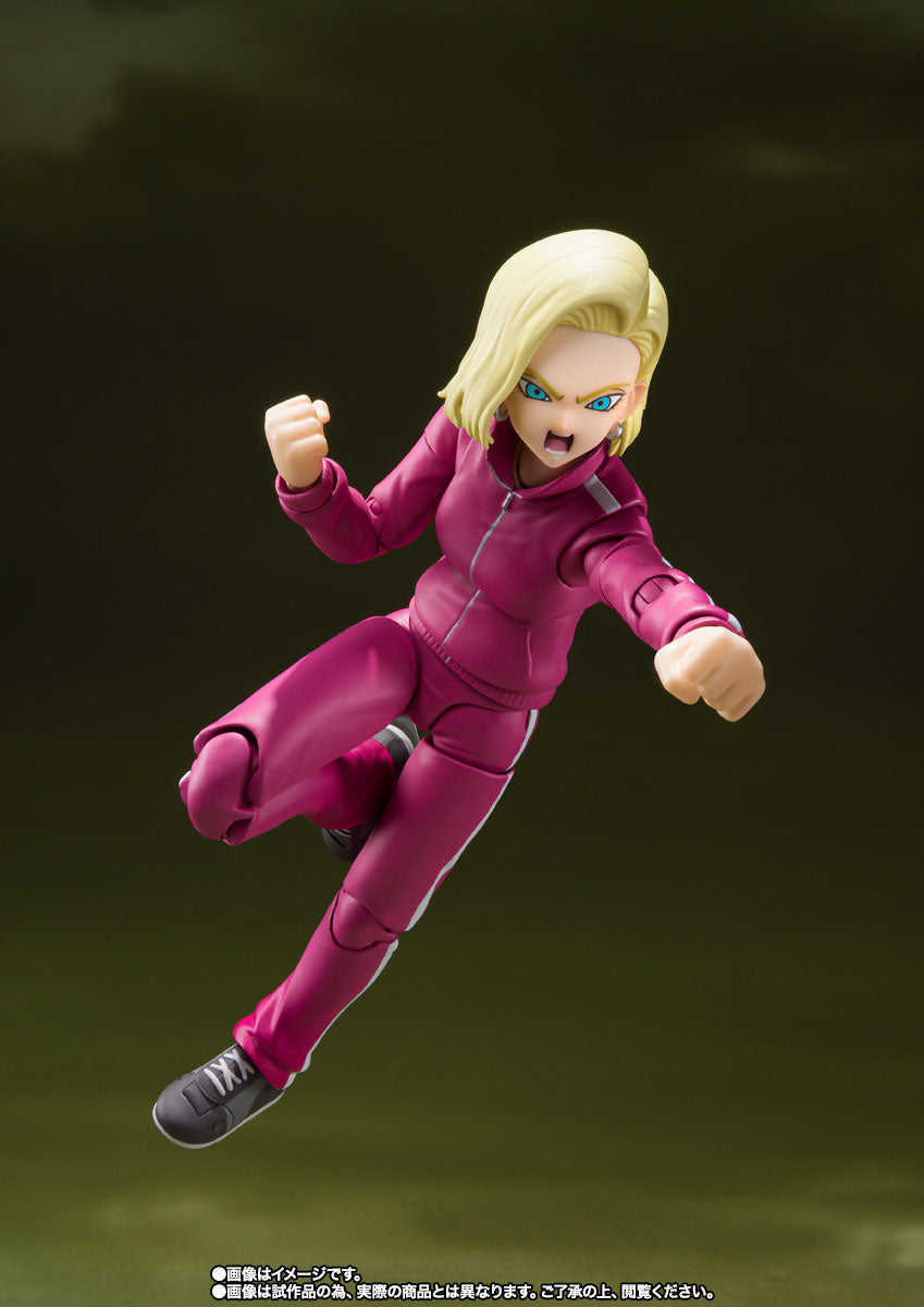 Bandai Dragon Ball S.H.Figuarts Android 18 Universe Survival Saga 1/12 Action Figure