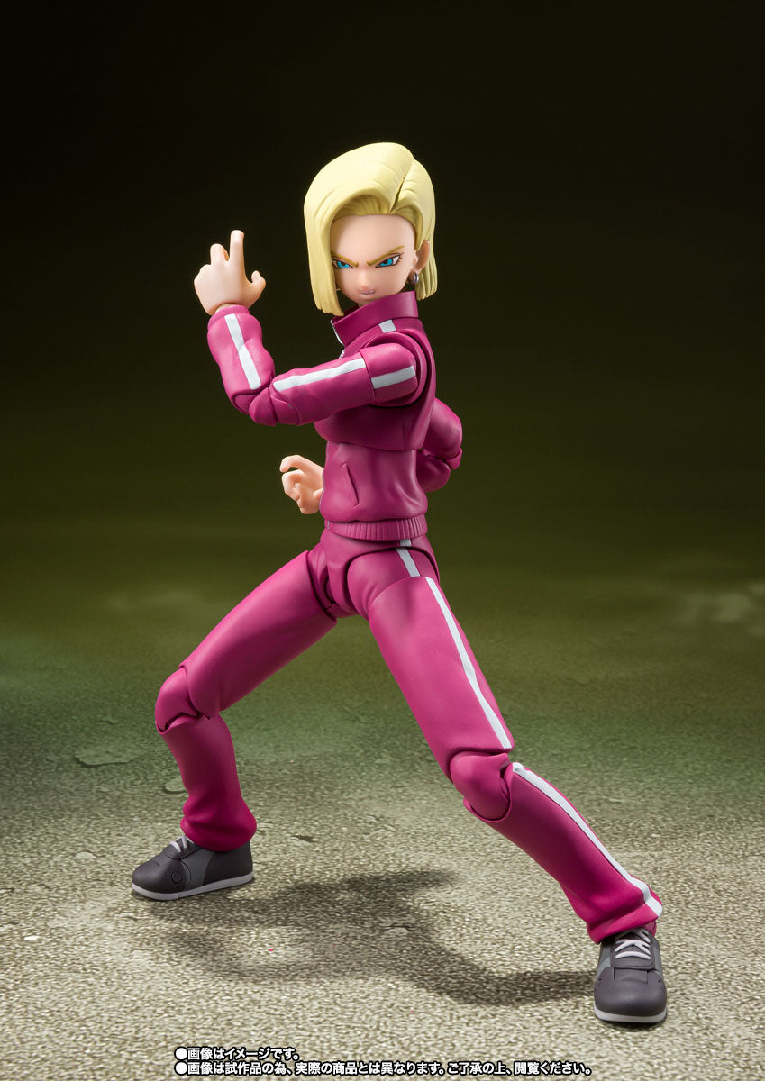 Bandai SHF Dragon Ball S.H.Figuarts Android 18 (Universe Survival Saga) 1/12 Action Figure