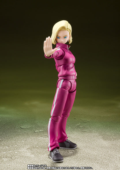 Bandai SHF Dragon Ball S.H.Figuarts Android 18 (Universe Survival Saga) 1/12 Action Figure