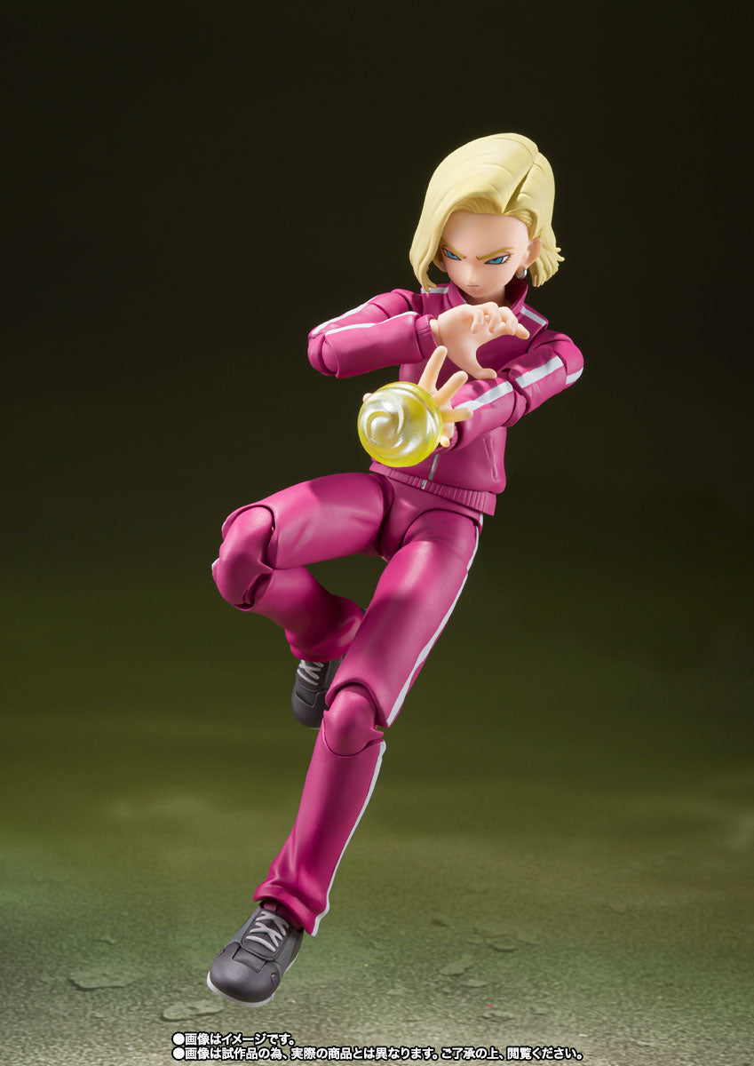 Bandai SHF Dragon Ball S.H.Figuarts Android 18 (Universe Survival Saga) 1/12 Action Figure