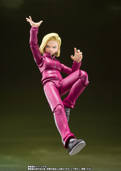 Bandai SHF Dragon Ball S.H.Figuarts Android 18 (Universe Survival Saga) 1/12 Action Figure